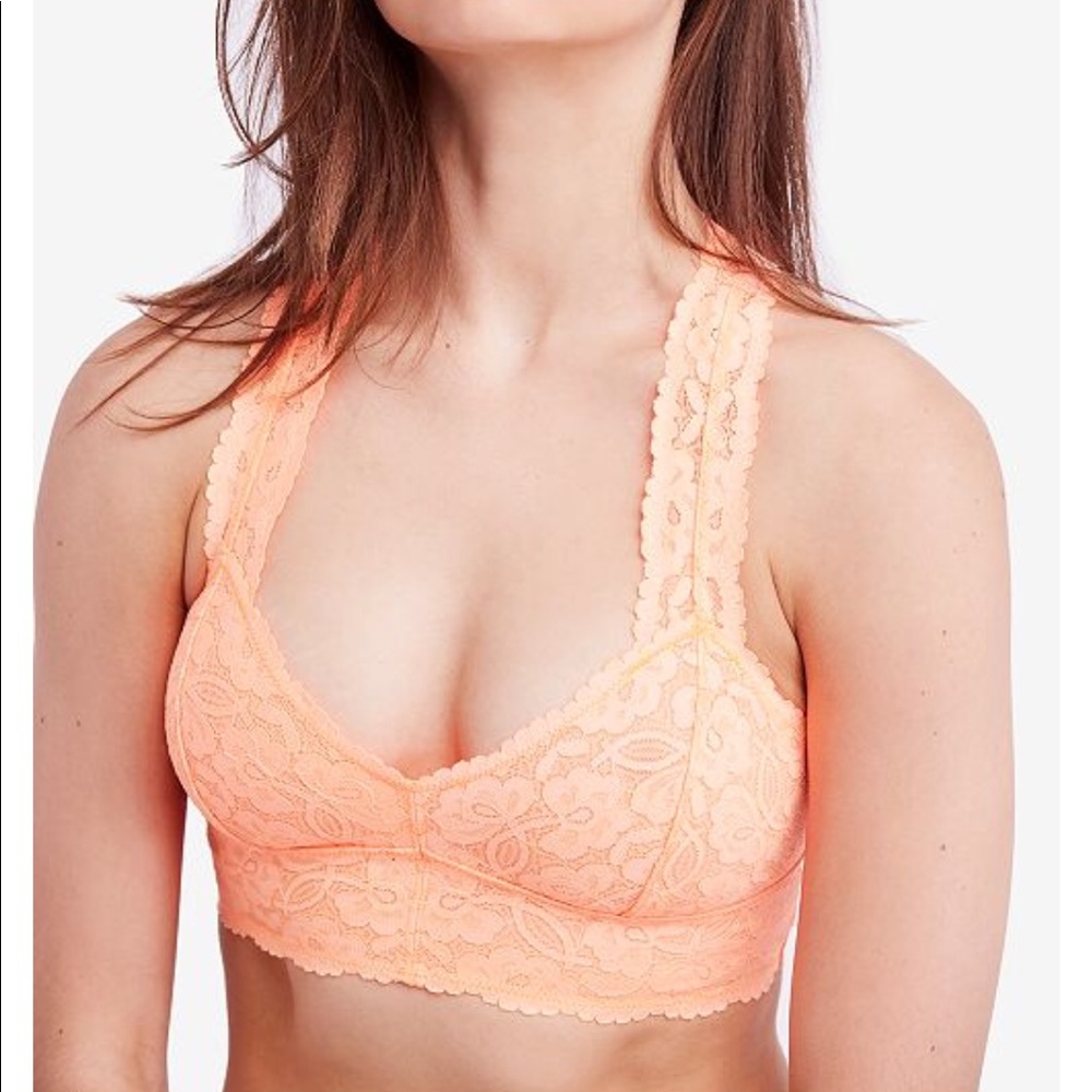 NWT FREE PEOPLE GALLOON RACERBACK BRALETTE, Size M‎ Boho Chic Romantic